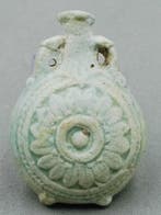 Ancient Egyptian Faience New Years flask, 26th Dynasty - 57
