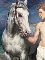 Valerii Stratiuk - young man and horse