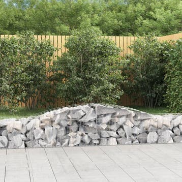 vidaXL Schanskorven 8 st gewelfd 400x50x40/60 cm, Tuin en Terras, Verzenden, Nieuw