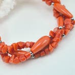 Bloedkoraal - Zilver - Armband - CORALLO MWDITERRANEO