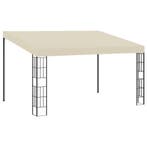 vidaXL Wandprieel 3x4 m stof crèmekleurig, Tuin en Terras, Verzenden, Nieuw