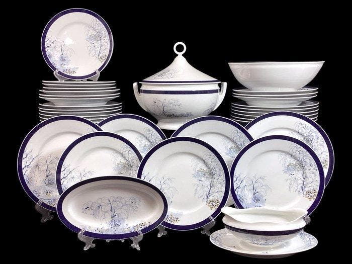 Richard Ginori - Tafelservies voor 6 (35) - Forma Impero -, Antiquités & Art, Antiquités | Meubles | Tables