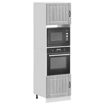 vidaXL Ovenkasten 2 st Kalmar bewerkt hout grijs sonoma, Verzenden, Nieuw