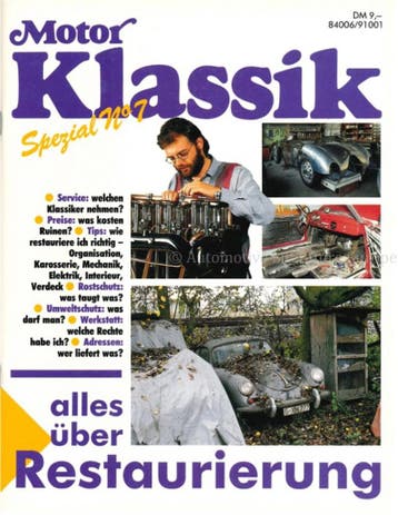 ALLES ÜBER RESTAURIERUNG (MOTOR KLASSIK SPEZIAL No.7), Boeken, Nieuw