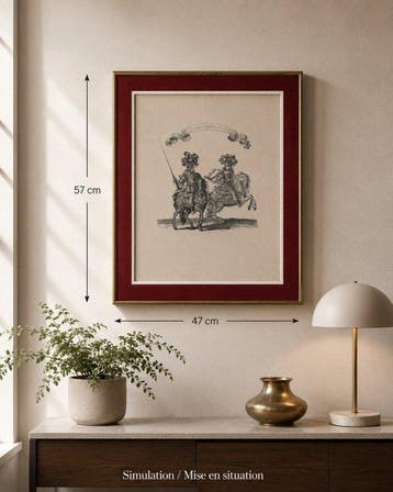 Wanddecoratie - Chalcographie du Louvre - Quadrille der