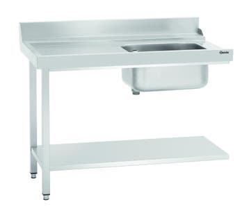 Aanvoertafel DS-LI1B | Spoelbak rechts met bodemschap +, Verzenden