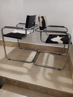 Fauteuil (2) - Leder, Metaal