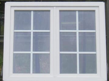 pvc raam , chassis , venster , kozijn 133 x 111 wit, Ophalen of Verzenden, Raamkozijn