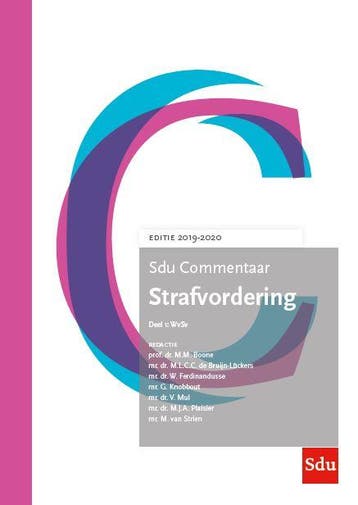 Sdu Commentaar Strafvordering. Editie 2019-2020 (set 2 ex.), Verzenden, Gelezen