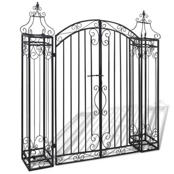 vidaXL Poort decoratief 112x20,5x134 cm smeedijzer, Verzenden