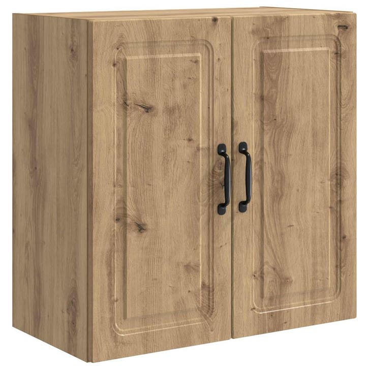 vidaXL Wandkast Artisanaal eiken 59 x 31 x 60 cm Bewerkt, Huis en Inrichting, Kasten | Overige, Nieuw, Verzenden