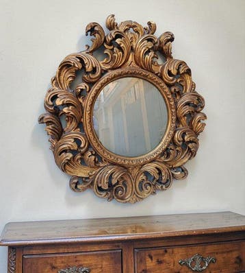 Miroir - Bois - Miroir XIX 100X100cm
