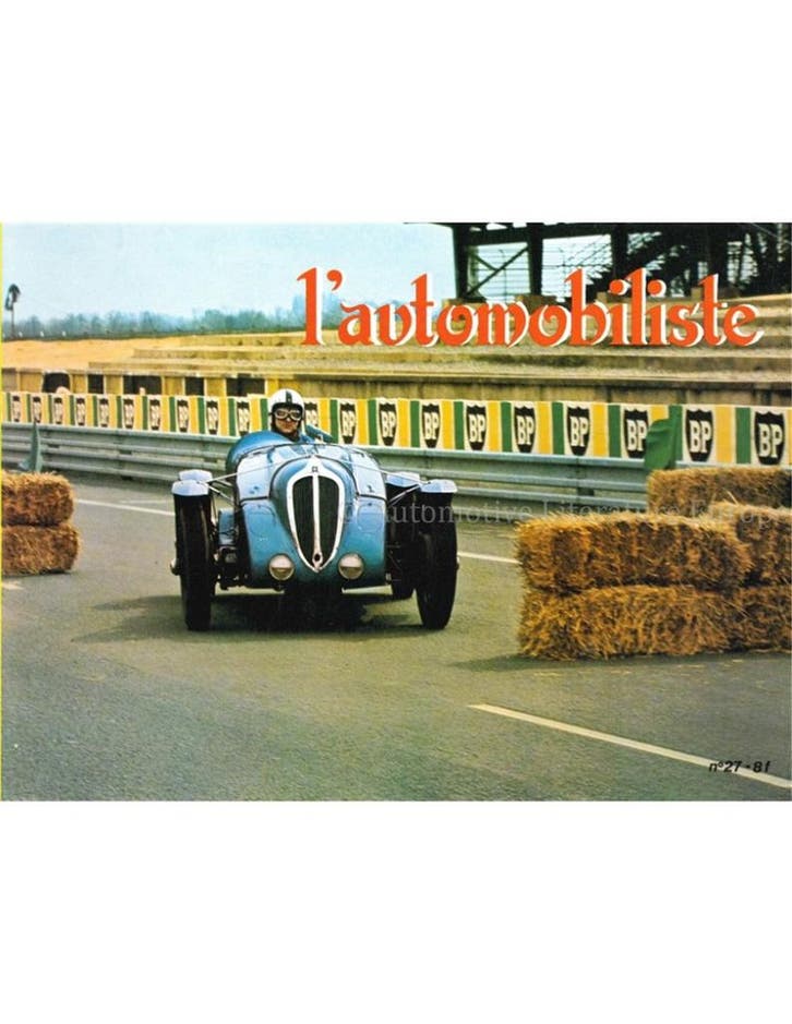 1972 LAUTOMOBILISTE MAGAZINE 27 FRANS, Livres, Autos | Brochures & Magazines