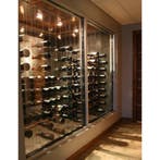 Zwart staalkabel ophangsysteem voor wijnflessen, Verzenden, Nieuw