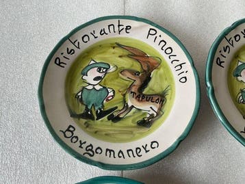 Solimene Vietri - Schotel (6) - Keramiek - Ristorante, Antiquités & Art