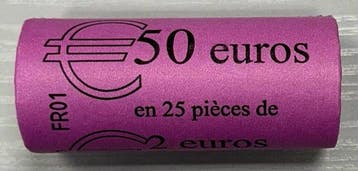 Andorra. 2 Euro 2019 (25 monnaies) en rouleau (Zonder