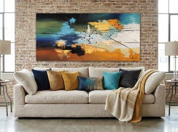 Monika Spiewak - Abstract - Oil Painting Stretched On The