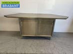 RVS Werkkast Kast Werktafel 2 schuifdeuren 226 cm Horeca, Ophalen of Verzenden, Nieuw in verpakking