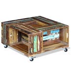 vidaXL Salontafel 70x70x35 cm massief gerecycled hout, Verzenden