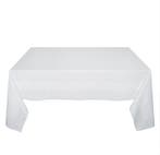 Tafelkleed Wit 105x155cm Met Ingeweven Satijnband - Treb Cla, Verzenden, Nieuw, Overige kleuren, Tafelkleed of Tafelzeil
