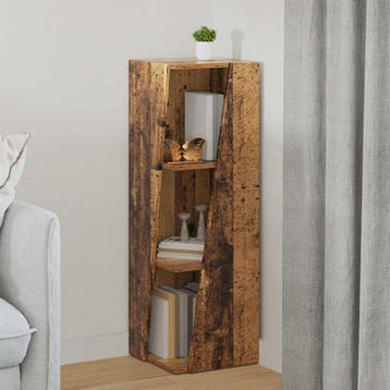 vidaXL Zijplank 33 x 32 x 100,5 cm Bewerkt hout Oudhout, Verzenden, Nieuw