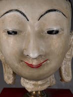 Figure - Marble head buddha - Marbre - Myanmar/Birmanie, Antiquités & Art