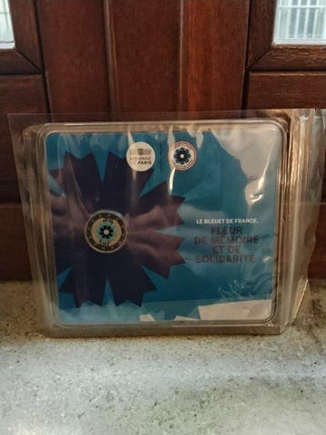 Frankrijk. 2 Euro 2014/2018 (4 coincards colored by the