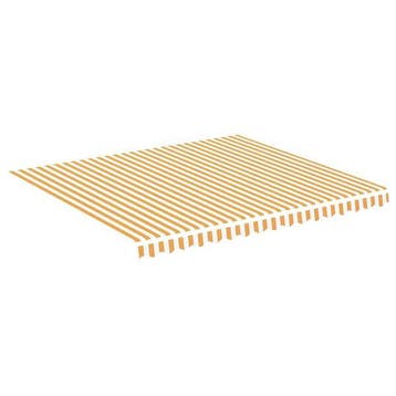 Toile de store 4x3,5m jaune/blanc - Retour client -40%, Verzenden