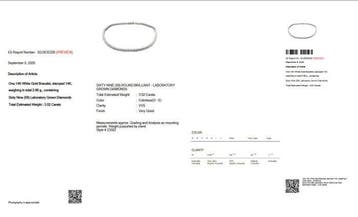 Sans prix de réserve - Bracelet de tennis - 14 carats Or