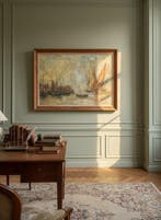 Andre Guerin Le Guay (1872-1945) - Grand tableau huile sur