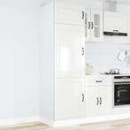 vidaXL Keukenkast Kalmar bewerkt hout hoogglans wit, Verzenden, Nieuw