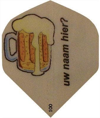 Dartflights Bedrukken Met Bierpul En Naam, Ophalen of Verzenden, Nieuw, Pijlen