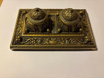 Encrier - Bronze (doré/argenté/patiné/peint à froid), Antiquités & Art