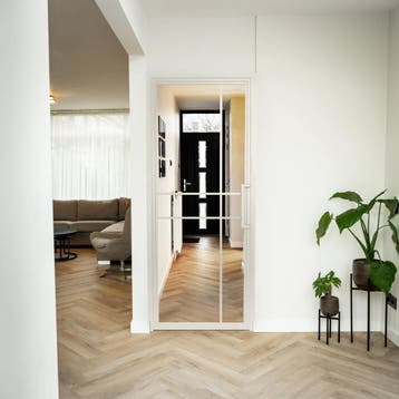 Stalen Binnendeur Wit 6 Vlaks Helder glas Luxe design, Binnendeur