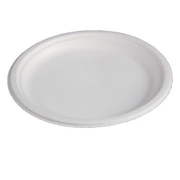 Borden | Composteerbaar Bagasse | 50 Stuks | Ø179mm Fiesta, Verzenden