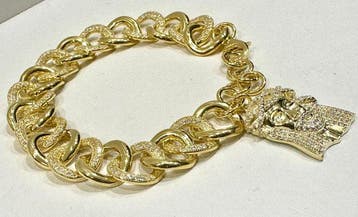 Zonder minimumprijs - Armband Zilver - 3.92ct. tw. Saffier, Nieuw
