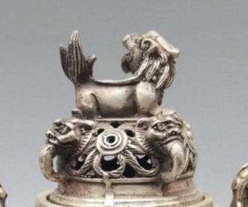 Wierookbrander - Zilver - Japanse zilveren wierookbrander