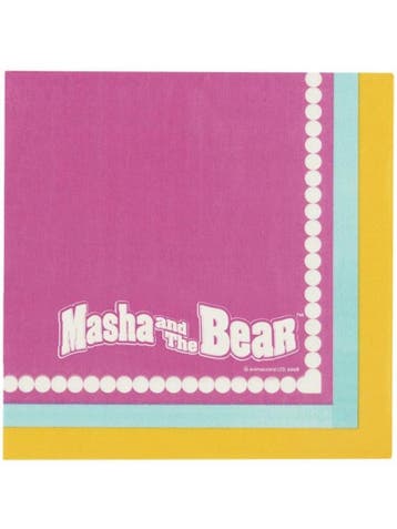 Masha En De Beer Servetten 33cm 16st, Verzenden