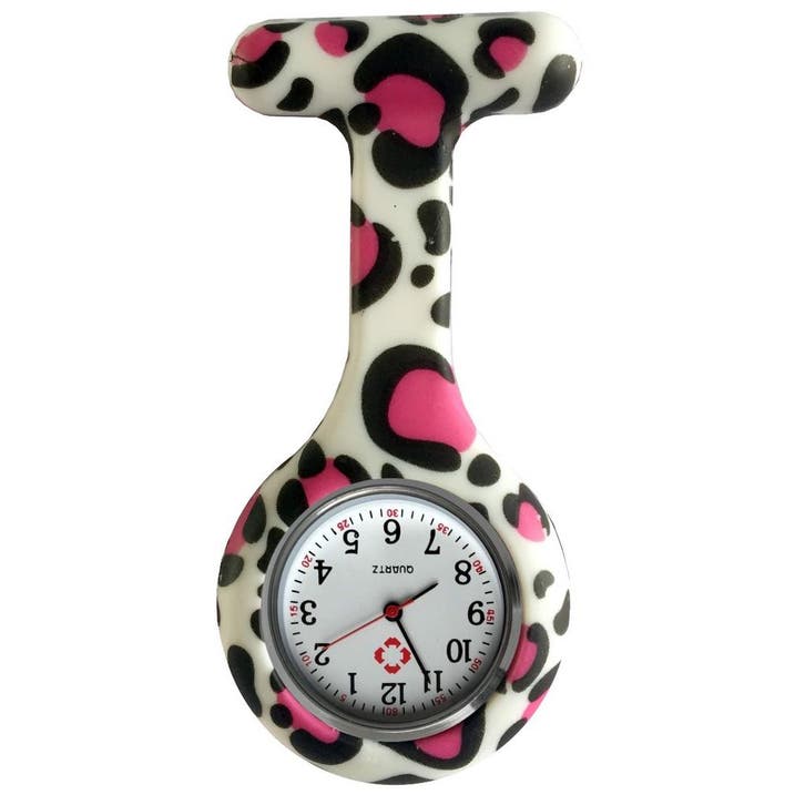 Fako - Verpleegstershorloge - Siliconen RVS Print - Vlekken, Handtassen en Accessoires, Horloges | Dames, Verzenden
