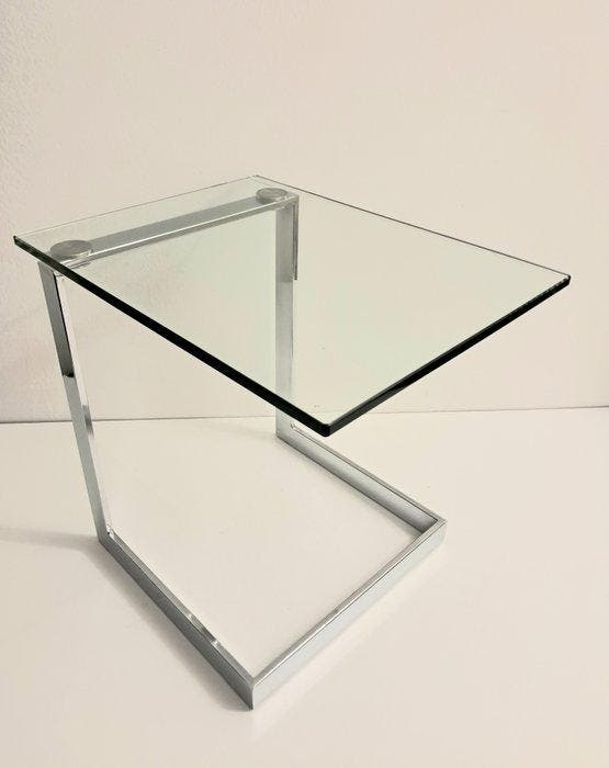 Bijzettafel - Gebra - Glas - Gebra, Antiek en Kunst, Antiek | Meubels | Stoelen en Sofa's