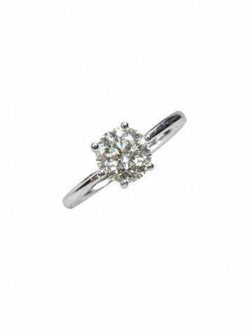 Verlovingsring - 14 karaat Witgoud - 1.01ct. tw. Diamant