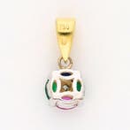 Hanger - 18 karaat Geel goud, Witgoud Diamant (Natuurlijk) -