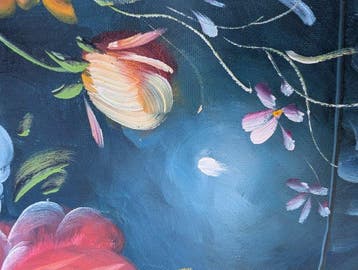 École française (XX) - Large floral still life