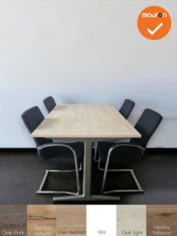Vergadertafel - Ahrend - 160x100 - Rechthoekig - Nieuw blad, Vergader- of Presentatieruimte, Ophalen of Verzenden, Gebruikt, Tafel