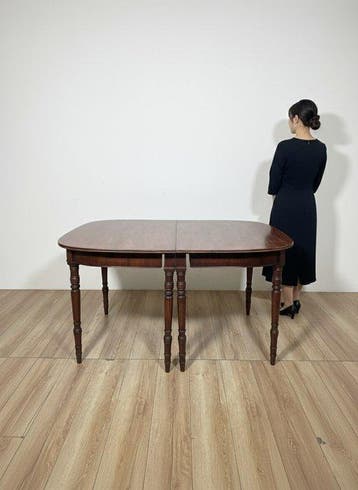 Tafel - Mahoniehout - Verlengbare tafel Ingles