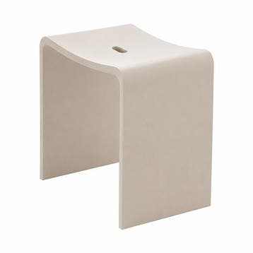 Kruk BWS Cruz 40x30x42,5 cm Solid Surface Beige, Doe-het-zelf en Bouw, Ophalen of Verzenden, Nieuw, Bad