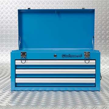 Datona Gereedschapskist met drie lades - blauw - Datona, Ophalen of Verzenden, Nieuw