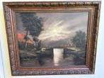 Willem Kroon (1946-2001) - Waterlandschap, Antiquités & Art