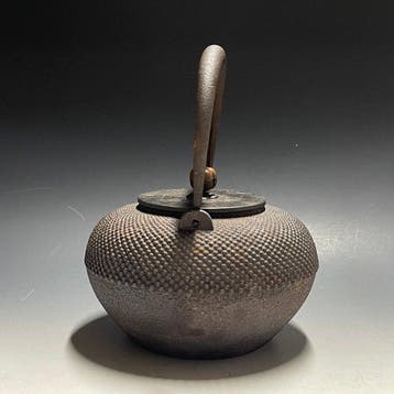 Japanese Tetsubin - Theeketel - Gietijzer - Arare patroon, Antiek en Kunst