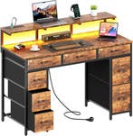 Bureau - Computertafel - Computerbureau - 120x50 cm - Bruin, Verzenden, Nieuw